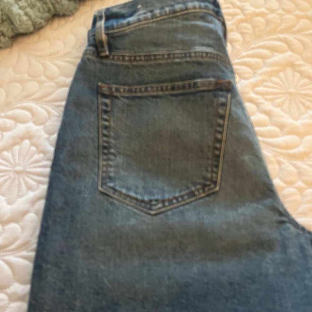 LOFT Blue Jean Shorts Classic Cut-Off Style - Picture 5 of 6